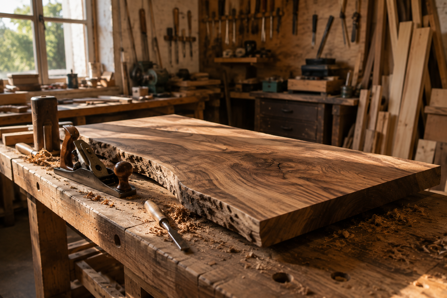 Holzbearbeitung in der Werkstatt